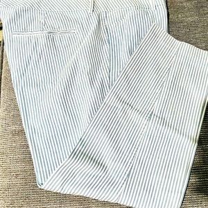 Old Navy Chinco blue railroad striped ankle pants